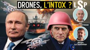 hervé caresse et regis le sommier discutent  des prétendues incursions de drones russes dans l'espace otanien